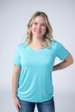 Load image into Gallery viewer, Sophie Tee - Aqua Blue