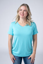 Load image into Gallery viewer, Sophie Tee - Aqua Blue