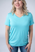 Load image into Gallery viewer, Sophie Tee - Aqua Blue