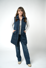 Load image into Gallery viewer, Harlow Long Vest - Navy