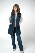 Load image into Gallery viewer, Harlow Long Vest - Navy
