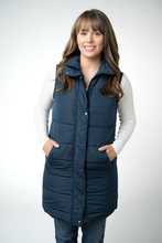 Load image into Gallery viewer, Harlow Long Vest - Navy