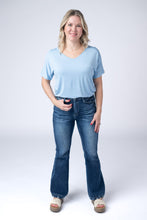 Load image into Gallery viewer, Chloe Cozy Tee - Sky Blue