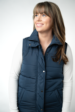 Load image into Gallery viewer, Harlow Long Vest - Navy