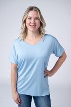 Load image into Gallery viewer, Chloe Cozy Tee - Sky Blue