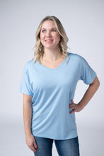 Load image into Gallery viewer, Chloe Cozy Tee - Sky Blue