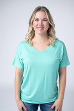 Load image into Gallery viewer, Chloe Cozy Tee - Turquoise