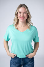 Load image into Gallery viewer, Chloe Cozy Tee - Turquoise