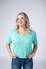 Load image into Gallery viewer, Chloe Cozy Tee - Turquoise