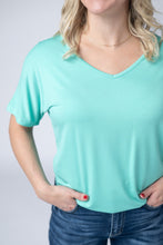 Load image into Gallery viewer, Chloe Cozy Tee - Turquoise