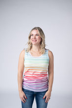 Load image into Gallery viewer, Ava Tank - Rainbow Stripes