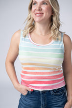 Load image into Gallery viewer, Ava Tank - Rainbow Stripes