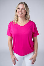 Load image into Gallery viewer, Chloe Cozy Tee - Hot Pink