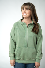 Load image into Gallery viewer, Ryker Vintage Wash Hoodie- Olive