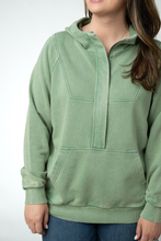 Load image into Gallery viewer, Ryker Vintage Wash Hoodie- Olive