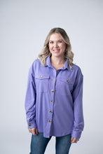 Load image into Gallery viewer, Brenna Button Down Top - Purple