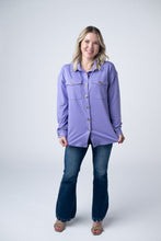 Load image into Gallery viewer, Brenna Button Down Top - Purple