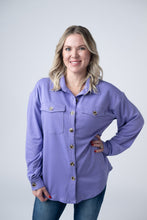 Load image into Gallery viewer, Brenna Button Down Top - Purple