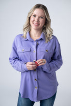 Load image into Gallery viewer, Brenna Button Down Top - Purple