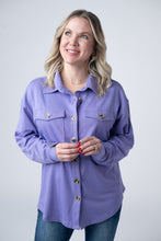 Load image into Gallery viewer, Brenna Button Down Top - Purple