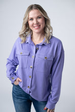 Load image into Gallery viewer, Brenna Button Down Top - Purple