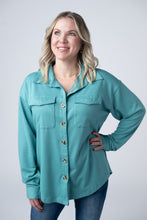 Load image into Gallery viewer, Brenna Button Down Top - Teal