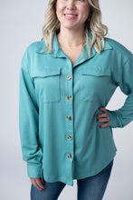 Load image into Gallery viewer, Brenna Button Down Top - Teal