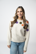 Load image into Gallery viewer, Fall Floral Sweater - Beige