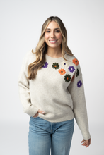 Load image into Gallery viewer, Fall Floral Sweater - Beige