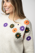 Load image into Gallery viewer, Fall Floral Sweater - Beige