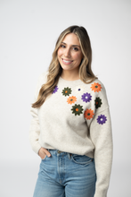 Load image into Gallery viewer, Fall Floral Sweater - Beige