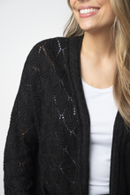Load image into Gallery viewer, Open Knit Cardigan - Black