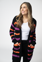Load image into Gallery viewer, Halloween Striped Cardigan