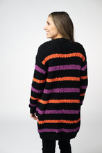 Load image into Gallery viewer, Halloween Striped Cardigan