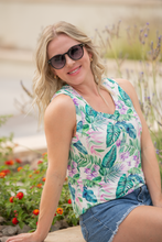 Load image into Gallery viewer, Noelle Tank - Tropical Leaf