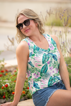 Load image into Gallery viewer, Noelle Tank - Tropical Leaf
