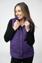 Load image into Gallery viewer, Remy Zip Up Vest - Purple