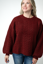 Load image into Gallery viewer, Dakota Sweater - Burgundy