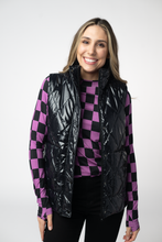 Load image into Gallery viewer, Remy Zip Up Vest - Shiny Black