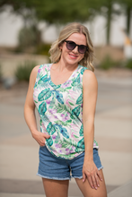 Load image into Gallery viewer, Noelle Tank - Tropical Leaf