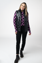 Load image into Gallery viewer, Remy Zip Up Vest - Shiny Black