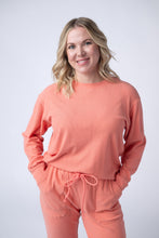 Load image into Gallery viewer, Corrine Ribbed Pullover Top - Coral
