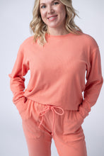 Load image into Gallery viewer, Corrine Ribbed Pullover Top - Coral