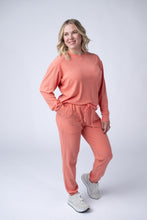 Load image into Gallery viewer, Corrine Ribbed Pullover Top - Coral