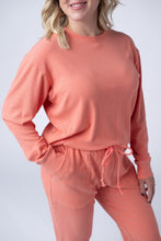 Load image into Gallery viewer, Corrine Ribbed Pullover Top - Coral