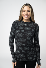 Load image into Gallery viewer, Blair Long Sleeve Top - Midnight Webs