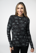 Load image into Gallery viewer, Blair Long Sleeve Top - Midnight Webs
