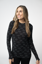 Load image into Gallery viewer, Blair Long Sleeve Top - Midnight Ghosts