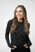 Load image into Gallery viewer, Blair Long Sleeve Top - Midnight Ghosts