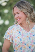 Load image into Gallery viewer, Raelynn V-Neck Top - Petal Gardens